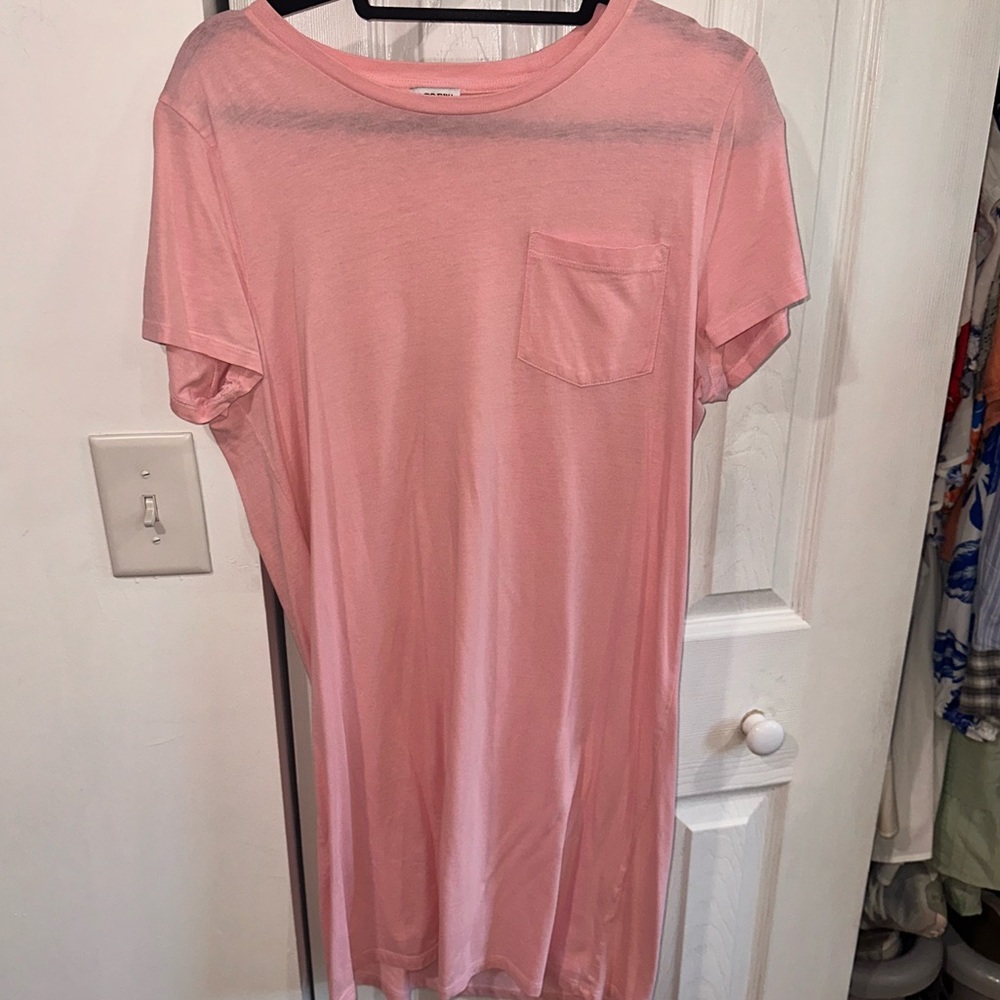 Baby Pink J Crew T- Shirt Dress